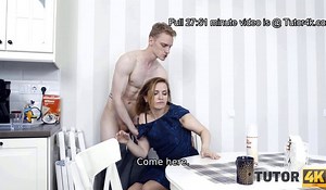 tutor4k. woman had been a bad math tutor and pussyfuck is her fucked