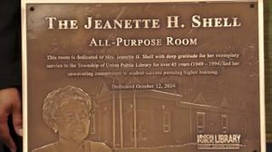 This weekend, the Vauxhall Branch Library dedicated its all-purpose room to the late Jeanette H. Shell, Union's First Black librarian. To watch the full room dedication ceremony, visit https://vimeo.com/1020230230 | Township of Union, New Jersey - Government