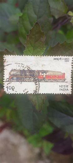 India Stamps - (Indian Locomotives) - Southern Railway Class WP / 1 Steam Locomotive, 1976