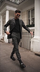 Rate my outfit from 1-10 🖤 #mensfashion #mensclothing #fashionist #london #londonfashion #fashionweek #zurich #swiss #suitsupply #meninsuits | Kevin Lütolf