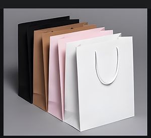 [Hot Item] OEM ODM Personalized Coffee Pastry Packaging Custom Logo Printed Shopping Handbag Kraft Paper Cardboard Wrapping Gift Container Box Carrier Bag