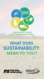 Sustainability means... 📢 Sharing a consistent message 🥛 Ensuring a social license to operate with consumers 🌱 Protecting the environment, economy and community 🚜 Using strategic practices to leave the land better 💵 Maximizing profitability and productivity while minimizing impact 📈 Doing more with less 🌎 Being the caretakers and stewards of the world Sustainability can vary between different careers, but we all share the goal of working hard for a better tomorrow. WFBF YFA members and 35