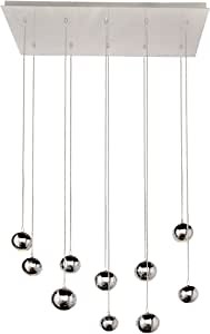 ET2 Lighting E24487-PC Polaris Linear Pendant Fixture, Polished Chrome Finish,33.75by4.5-Inch - Amazon.com