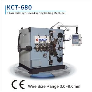 [Hot Item] Kct-680 6 Axis 7.5mm Automatic Compression Spring Coiling Machine