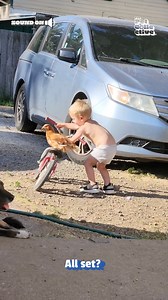 Bet ya didn't think you'd see a chicken ride a bike today! 🚲😂🐓 | The Pet Collective
