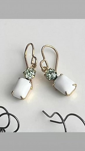 March earring bling available only at my shop. Link in bio. 🍀💎🫶🏼 #roxannemendozajewelry #roxidesigns #greenearrings https://roxi-designs.square.site | Roxi Designs