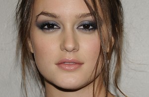 Leighton Meester with smoky eye makeup Rare Gallery wallpaper
