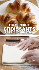 16K views · 999 reactions | Homemade Croissants Recipe. This is a 3-part series for homemade croissants. The process is much too long to keep to 1 minute, so I broke it up into 3 parts. This is part 2 of the series which teaches you how to laminate the dough. #croissants #croissant | In The Kitchen With Matt | Facebook