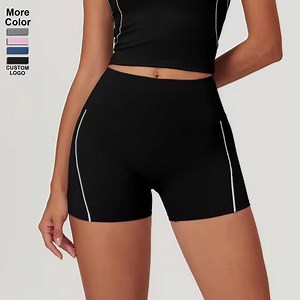 Tight Yoga Shorts High-Waist Fitness Shorts Women's Running Pants