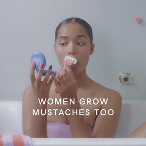 The razor made for our top-secret lip hair. It has 5 sharp blades surrounded by charcoal aloe shave soap for a gentle shave, wherever you shave. | Billie