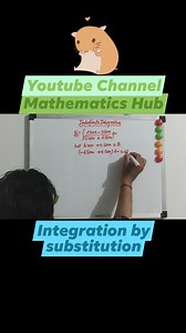 Integration by substitution method. #integration #Substitutionmethod #calculus #iit #IITJEE | Mathematics Hub