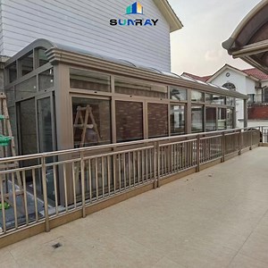[Hot Item] Outdoor Folding Sliding Door Use Down Electric Movable Sunroom