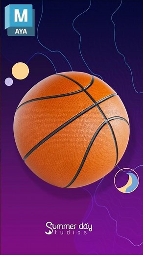 How To 3D Model A Basketball 🏀 - Maya Tutorial
