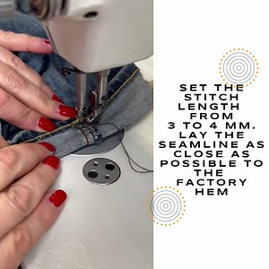 18 reactions | HOW DO HEM JEANS, LEAVING A NEAT ORIGINAL HEM WITH...