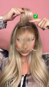 Curtain bangs styling 😉 💯 👍 #pony #hairstyle | Amazing Makeup