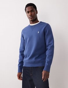 Polo Ralph Lauren - Sweat en double maille avec logo emblématique - Bleu marine | ASOS