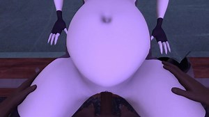 HELLUVA BOSS Ragazzo nero scopa una Loona incinta in una posizione missionaria SFM