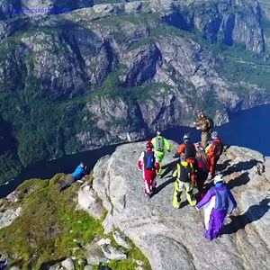 WOULD YOU JUMP? Take a look at these amazing base jumpers, jumping from spectacular Kjerag. Feel Free to share! Film: Simen Haughom // Spectacular Norway | Spectacular Norway