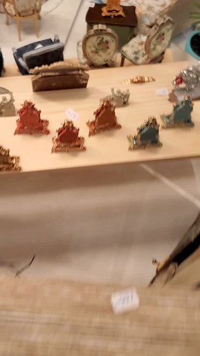 Live from the show! #French #Frenchdollhouse #VintageMiniature #DollhouseMiniature #Dollhouse #FrenchFurniture #Chateau #MarieAntoinette #TrianonPetitMiniatures #Miniatures #Fashion #Art #Creator #Bespoke #luxury #handmade #FrenchMiniatures #tbshow68_orange | Trianon Petit Miniatures