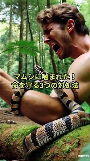 マムシに噛まれた！絶対に知っておくべき対処法！！ #もしものとき＃雑学＃緊急時＃対処法＃対応＃short