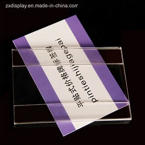 [Hot Item] Custom Clear Acrylic Price Tag Rack Plastic Label Holder