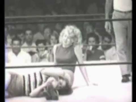 Lindy Lawrence vs Jacque LaMonte 1950 Wrestling From Hollywood ladies women female women's