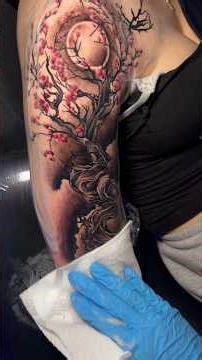 Blossom 🌸 tree tattoo⚡️ #tattoo #tattoolover #tattooed #tattooing #tattooideas #colortattoo #floral