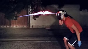 Flamethrower helmet delivers X-Men powers without the mutant genetics