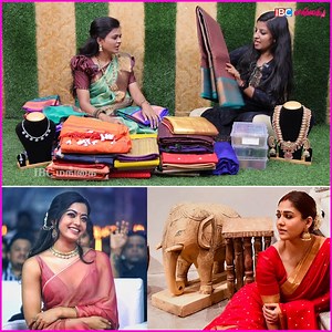 8.3K views · 38 reactions | Rashmika & Nayanthara's Saree Recreation | Saree Collection #saree #sareebusiness #sareecollection #sareelove #sareefashion #ibcmangai | IBC Mangai | Facebook
