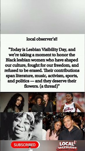 Honoring Black lesbian icons today 🖤🏳️‍🌈 (a thread)