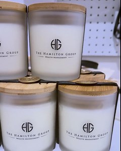 Custom Logo Gifts Candle With Engraved Lid, Corporate Luxury Gifts Printed on Glass - Etsy