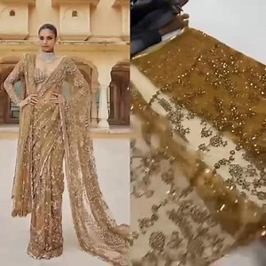 *Fabric Details* Full Saree of Mono Net Heavy 5mm Sequins Embroidery work in Saree BLOUSE OF NET WITH HEAVY EMBROIDERY FRONT & BACK BLOUSE WITH SLEEVES *Beautiful 9MM Latkan Sequins on Border* | Sri Lankan Bridal sarees and Partywear | Facebook