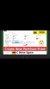 Learn how to create partition in Windows 10 and Windows 11 without losing your important files. This step-by-step guide will walk you through the entire process of partitioning your hard drive safely and easily. ✅ Works on both Windows 10 & Windows 11 ✅ No third-party software required ✅ 100% data safe method ✅ Beginner-friendly tutorial By the end of this video, you’ll be able to: Create a new partition from your existing drive Manage disk space efficiently Organize files, apps, and data proper