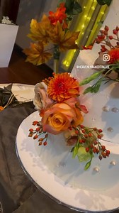 24 reactions · 6 comments | The first of the autumn and halloween theme wedding cakes. Beautiful deep and rich coloured flowers from @eleanorsflorist01 #autumn #halloween #cakes #weddingcake | Heavenly Baked | Facebook