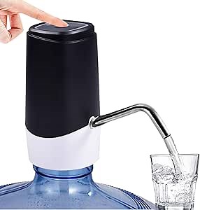 5 Gallon Water Bottle Pump - Water Bottle Dispenser for 5gl, USB Charging Automatic Drinking Water Pump, Portable Electric Water Dispenser Jug for Home Kitchen Office School and Picnic