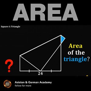 18K views · 182 reactions | Area of the BLUE Triangle #maths | Asisten and German Academy | Facebook