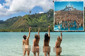 ‘Big Nude Boat’ sets sail from Miami:  Americans strip off for 11-day naked cruise —but fondling is ‘prohibited’