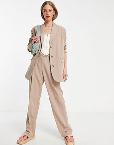 Topshop mensy suit co-ord in taupe | ASOS