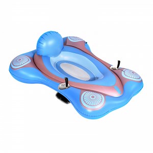 [Hot Item] Inflatable Swimming Pool Water Tube 3-Blade Propeller Grill Battery-Powered Motor Pool Float