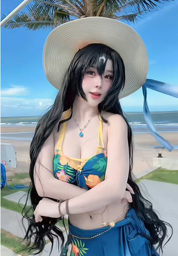 เป็นการคอสที่สู้ชีวิตมาก ผมปลิวหมวกก็ปลิว Satono crown (summer) uma musume #cosplay #umamusume #satonocrown