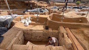 1.6K views | Roman-era sarcophagus uncovered in Gaza A Roman-era lead sarcophagus was uncovered in the Gaza Strip on Sunday, the second such discovery this year. "A second lead sarcophagus was found during excavation works in a cemetery north of Gaza,” Jamal Abu Raida of the Ministry of Tourism and Antiquities in Gaza told Anadolu. "The sarcophagus belongs to dignitaries in the Roman era,” he added. #Palestine #Gaza #Romanera #sarcophagus #GazaStrip | Yeni Şafak | Facebook