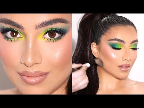 Colorful Eye Makeup + Nude Lip Tutorial