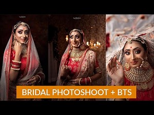 Indian Bridal Dramatic Portrait Photoshoot using One Light + BTS | Nikon Z6 with 35mm 1.8