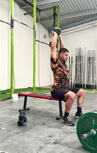 Seated db tricep overhead ext.