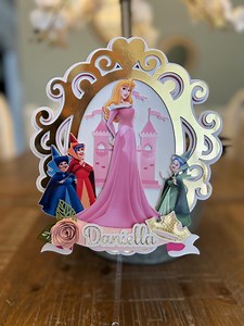 Princess Aurora Cake Topper, Disney Princess Cake Topper, Birthday Cake Topper, - Etsy