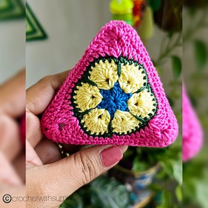Crochet African Flower Triangle Written PDF Pattern - Etsy