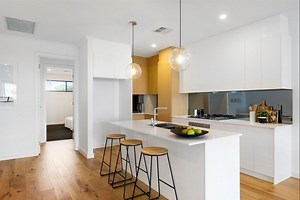 [Hot Item] White Lacquer Mixed Melamine Kitchen Cabinets