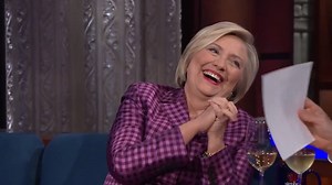 191K views · 2.7K reactions | TONIGHT: Stephen had to toss out a lot of unused 'Clinton victory' material during his election night special. Tonight he gives those jokes, and one very cheeky photo, to the former candidate herself. | The Late Show with Stephen Colbert | Facebook