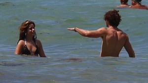 Camila Cabello enjoys a day on the beach with a group of friends in Miami