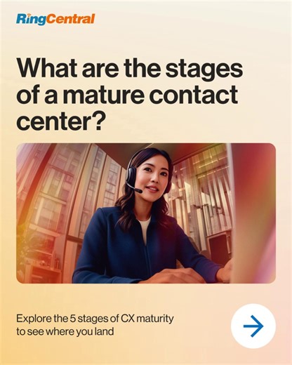 How much more could your contact center achieve? If you’ve been putting off integrating AI, you may be missing out on its full potential. Whether you’re stuck in manual workflows or have started dipping your toes into AI, it’s time to find out where you stand and where you could be. Check out the 5 stages of CX maturity and see what’s possible with agentic AI. https://ringcentr.al/41cYD6q | RingCentral | Facebook
